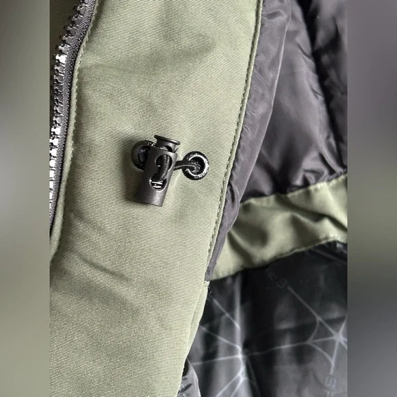 Spyder Women's Olive Hooded Puffer Coat - Picture 15 of 16